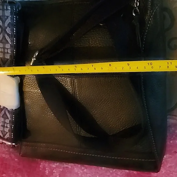 The Sak Black Leather Bag with Blue Strap - Picture 5 of 6